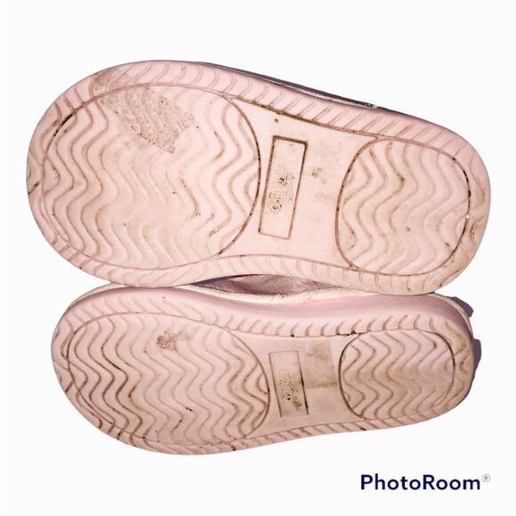 OshKosh Zendayg-01 Pink Little Girls Sequins Booties Size 6 - Picture 3 of 4